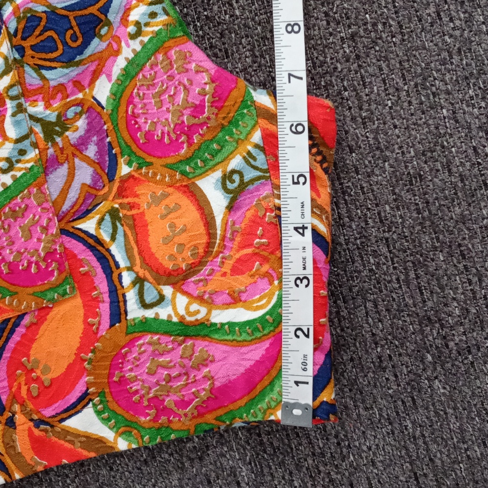 🧡Mr. Turk🧡 - Multicolor Paisley Print Jacquard Cotton Short - Picture 13 of 14